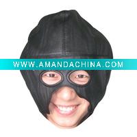 Wholesale leather sex mask/black blindfolds novelty/leather blinder