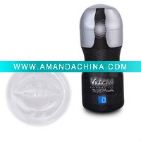 Wholesale Tight Mouth Masturbation Sleeves With Vibration