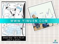 Wholesale kids animal home sticker