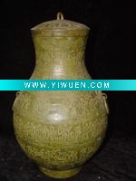 Wholesale bronze statue China Bronze Hunting cans sculpture Remarkable