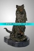 Wholesale bronze wolf sculpture ( TPF-026 )