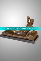 Wholesale Bronze beautiful lady sculpture ( TPF-096)