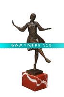 Wholesale bronze sculpture dancer statue (The cloiche hat)