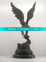 Wholesale casting bronze sculpture animal eagle statue