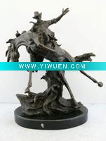 Wholesale bronze sculpture western remington style statue