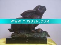 Wholesale casting bronze sculpture animal rabbit statue