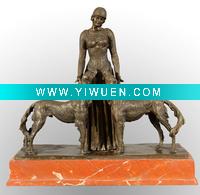 Wholesale bronze sculpture statue Les amis de toujours --Friends forever