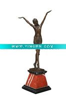 Wholesale nude bronze art -Rameses' Entertainer