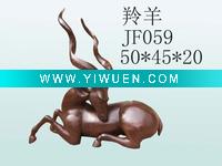 Wholesale Lie antelope sculptures
