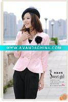 Wholesale 3/4 Sleeve turn down neck casual women's suit