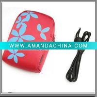 Wholesale Flower Digital Camera Bag Red BL-110 #