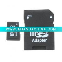 Wholesale 1GB Micro SDHC Memory Card with SD Adapter Customize