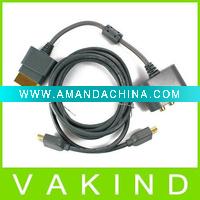Wholesale NEW AUDIO VIDEO HDMI AV CABLEGaming Cables For Xbox 360
