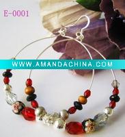 2011 fashion costume jewelry cloisonne enamel large hoop earrings