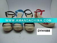 Wholesale fashion women sexy wedding wedge heel shoes canvas summer shoes