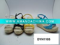 Wholesale fashion women sexy wedding wedge heel shoes canvas summer shoes