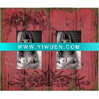 Wholesale Hold two 4x6" Photos Classical Wood Photo Frame