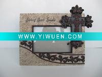 Wholesale Resin Cross Pattern Photo Frame
