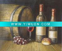 100% Handmade high quality bottle oil painting frame