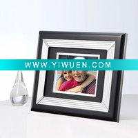 Wholesale lacquered MDF photo frame with aluminum sheet and mount