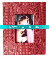 Wholesale sexy red leather photo frame