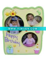 Wholesale Polyresin resin photo frame,picture frame with bear baby figurine for gift and decoration