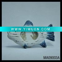 Wholesale wooden nautical photo frame as fish