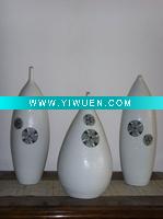 Wholesale White trumpet shape porcelain vase