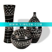 Wholesale porcelain & ceramic flower vase with decorative pattern