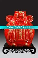 Wholesale Red porcelain handicraft