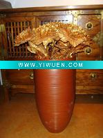 Wholesale Brown stripe pattern flower pot