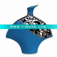 Wholesale 2011 new style electroplating porcelain vase