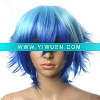 Wholesale COW-170 short kanekalon cosplay wigs
