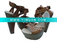 Wholesale Fashion lady wedged sandal with rhinestone