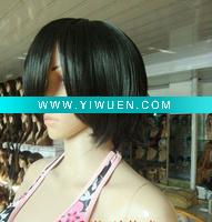 Wholesale Short Cosplay Black Human Hair Wigs
