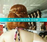 Wholesale Novelty Design Cosplay Brown Human Hair Wigs
