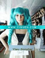 Wholesale Curl Cosplay Green Hair Wig