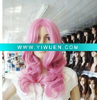Wholesale Sexy Curl Girl's Cosplay Pink Wig