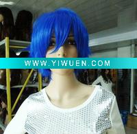Wholesale OEM Short Cosplay Blue Wigs Hair
