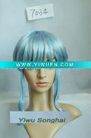 Wholesale Cute Style Girl's Cosplay Blue Wigs