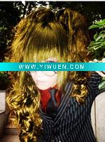 Wholesale Fashion Brown OEM Cosplay Synthetic Wig