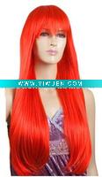 Wholesale Sexy Red Long Straight Cosplay Hair Wig