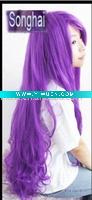 Wholesale Long Purple Curl Cosplay Human Wig