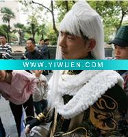 Wholesale Black Long Cosplay Male Synthetic Wigs