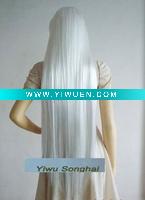 Wholesale Natural White Straight Cosplay Human Wig