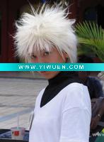 Wholesale Short White Cosplay Wig Hair
