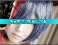 Wholesale Beautiful Blue Cosplay Synthetic Wig