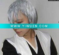 Wholesale Short White Cosplay Male Hair Wig