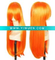 Wholesale Beautiful Orange Long Cosplay Hair Wigs