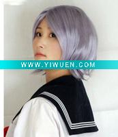 Wholesale Purple Short Cosplay Hair Wigs Supplies